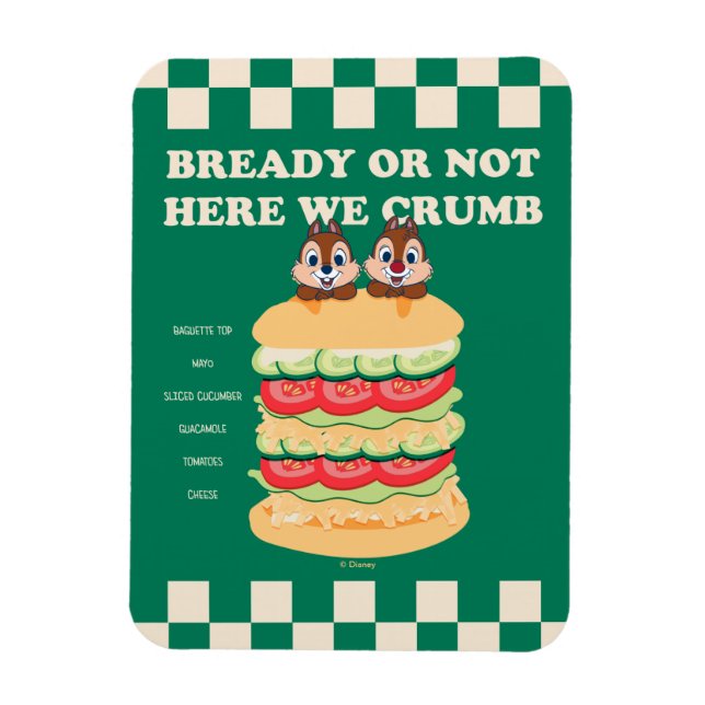 Bready or Not Here We Crumb Magnet (Vertical)