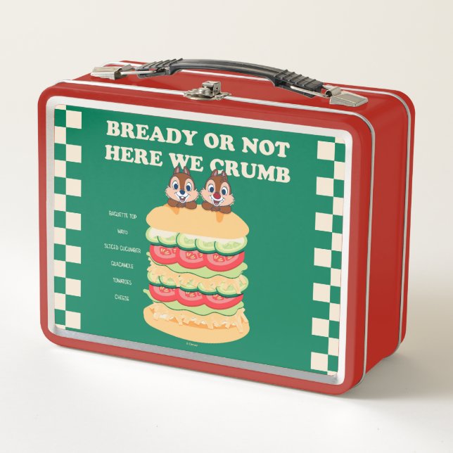 Bready or Not Here We Crumb Metal Lunch Box (Front)