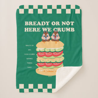 Bready or Not Here We Crumb Sherpa Blanket