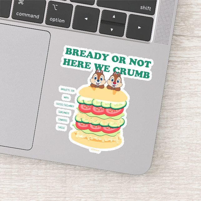 Bready or Not Here We Crumb Sticker (Detail)