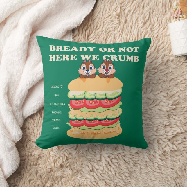 Bready or Not Here We Crumb Throw Pillow (Blanket)