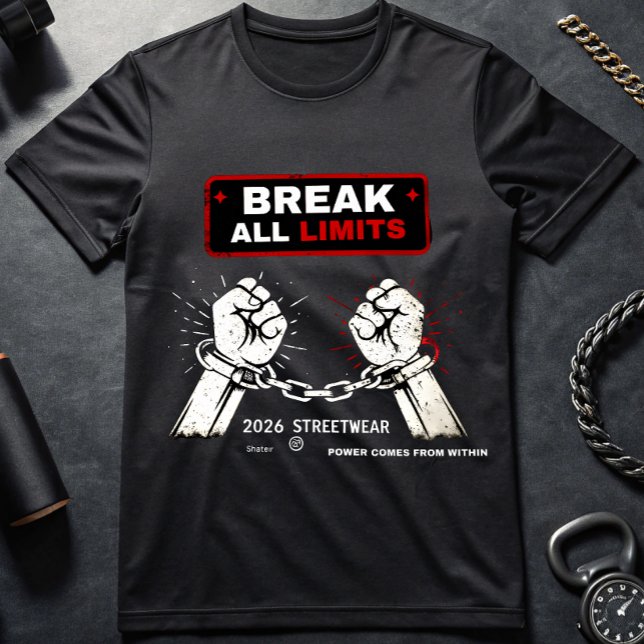 Break All Limits T-Shirt | Motivational Gym Tee |  (Creator Uploaded)