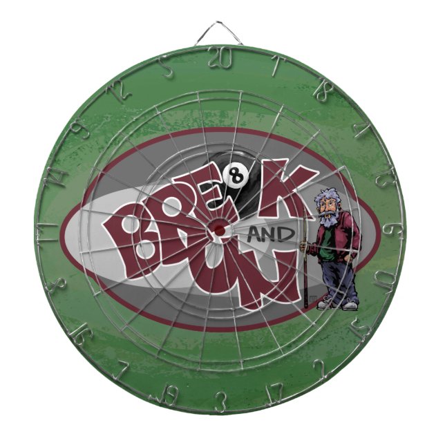 Break and Run Dartboard With Darts (Front)