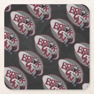 Break and Run Square Paper Coaster