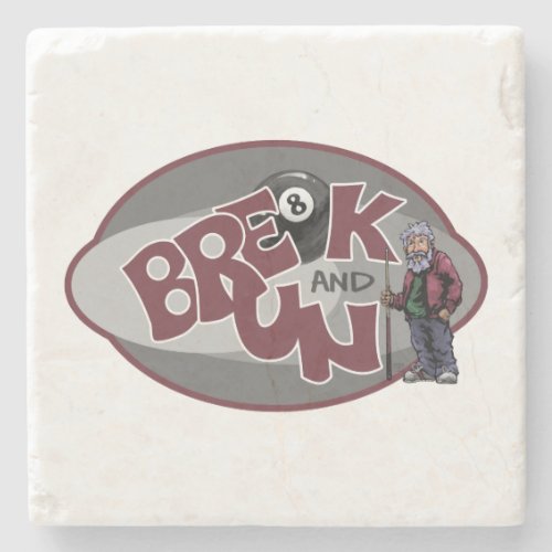 Break and Run Stone Coaster