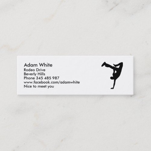 Break dance business card