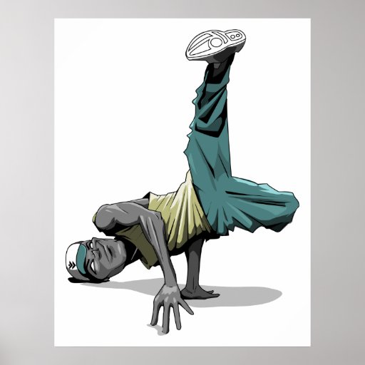 break to how r line dance poster break Zazzle pose