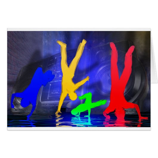 Break dancers cards (Front Horizontal)