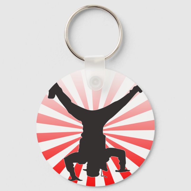 break dancing explosion keychain (Front)