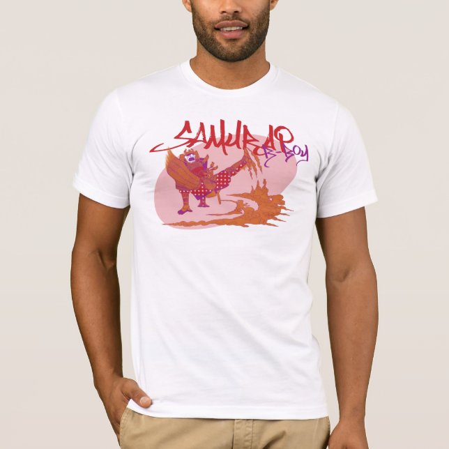 Break Dancing Samurai T-Shirt (Front)