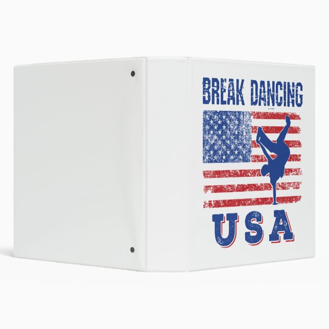 Break Dancing USA 3 Ring Binder (Background)