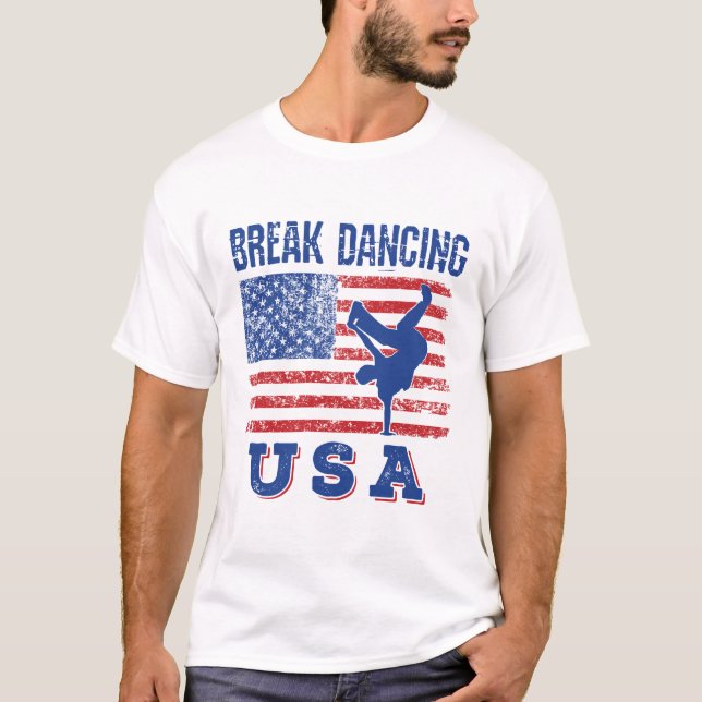 Break Dancing USA T-Shirt (Front)
