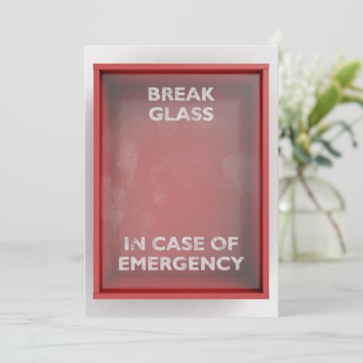 Break In Case Of Emergency Red Box (Standing Front)