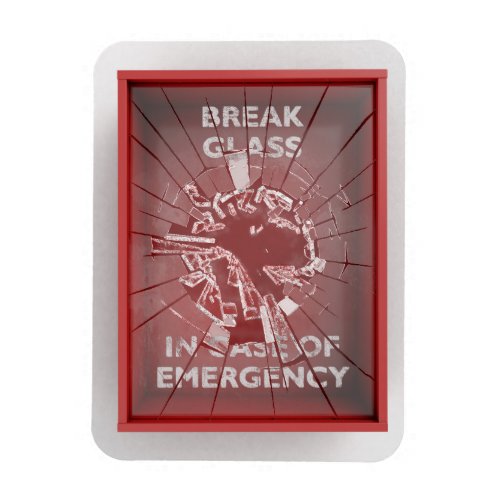 Break In Case Of Emergency Red Box Magnet