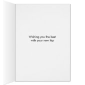 Break-In Period - A Funny Hip Replacement Poem Cards (Inside (Right))