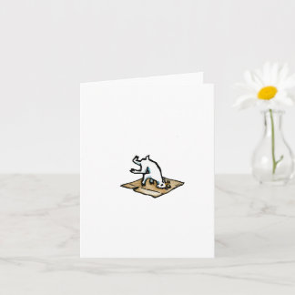 "Break it Down," blank greeting card