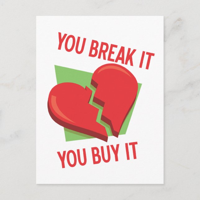 Break My Heart Postcard (Front)