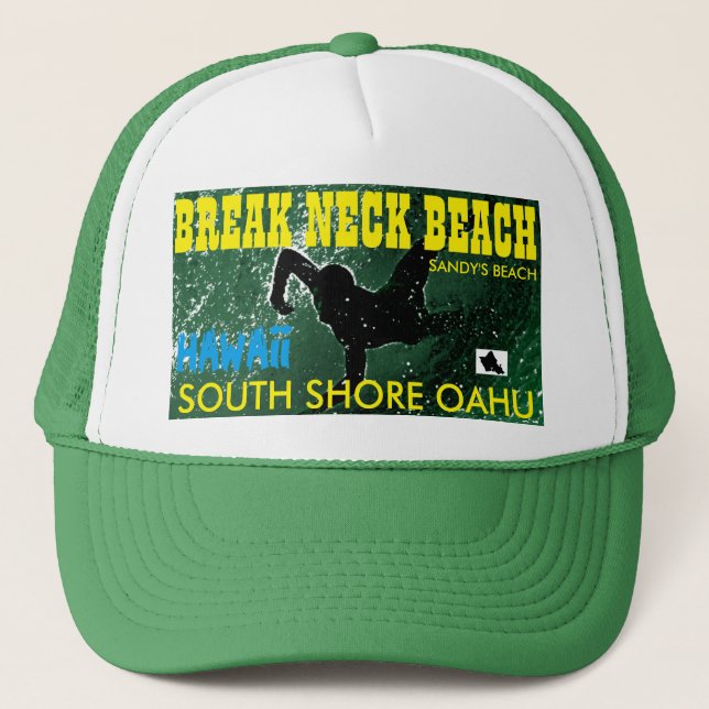 BREAK NECK BEACH TRUCKER HAT (Front)