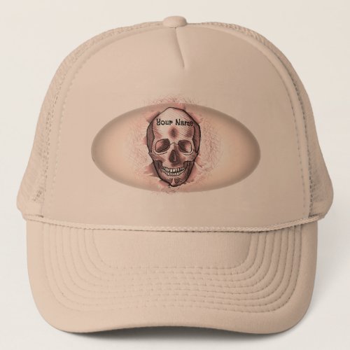 Break Out Red Skull Trucker Hat