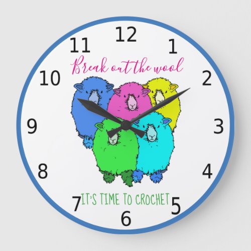 Break out the wool its time to crochet large clock