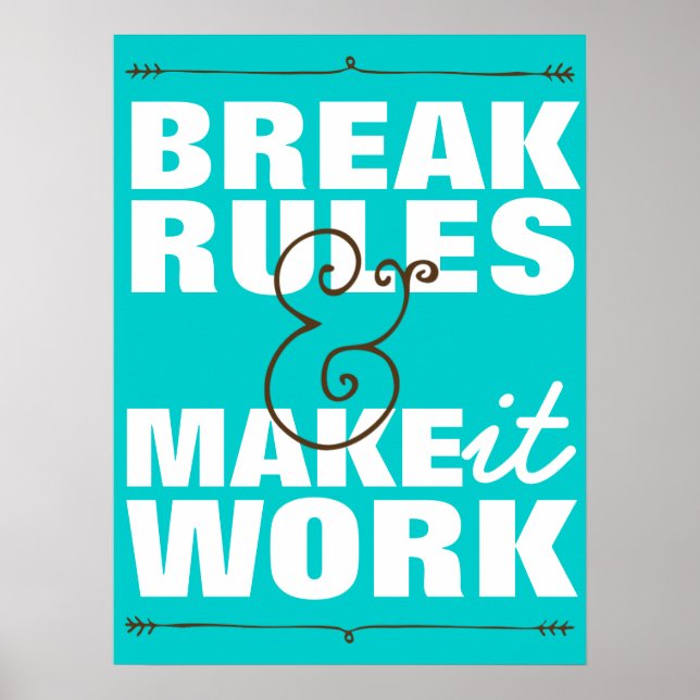 Break rules poster (Front)