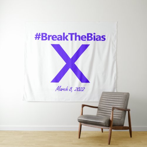 Break The Bias Hashtag March 8 Womens Day 2022 Tapestry