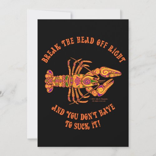 Break the Head Crawfish Invitation