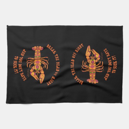 Break the Head Crawfish Kitchen Towel