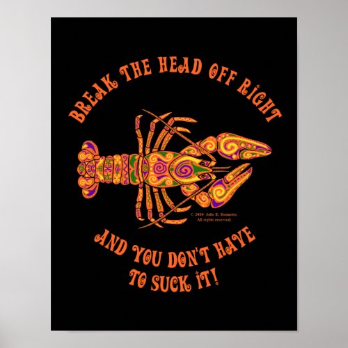 Break the Head Crawfish Print