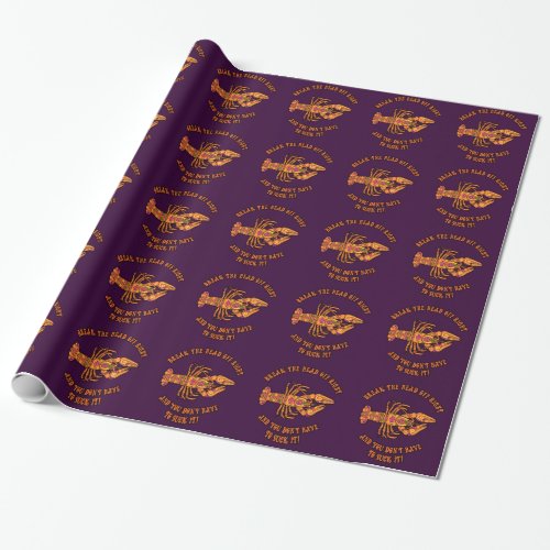 Break The Head Crawfish Wrapping Paper
