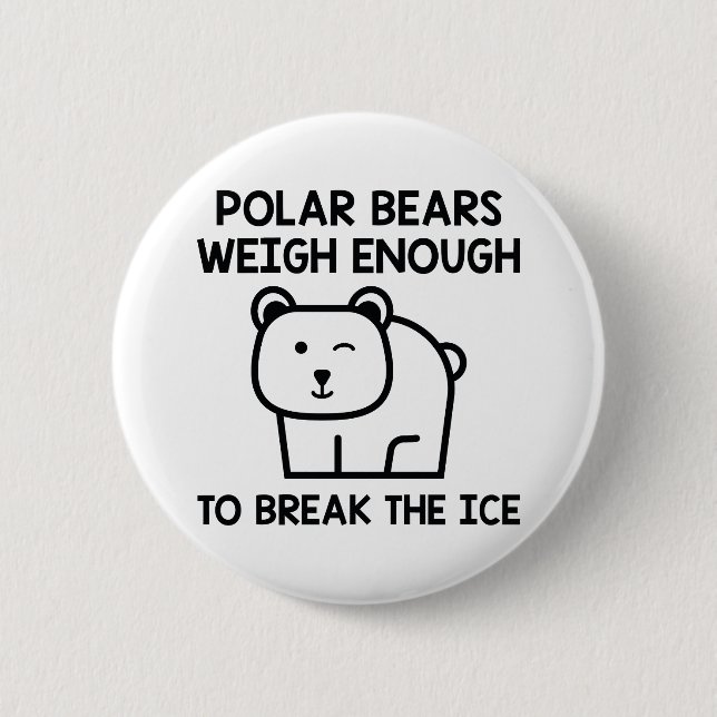 Break The Ice Pinback Button (Front)