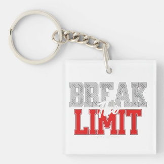 Break the Limit Motivational Gym Keychain