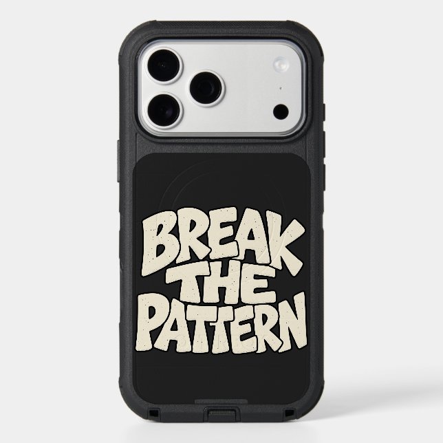 Break The Pattern — Disruptive Innovation Typograp Otterbox iPhone Case (Back)