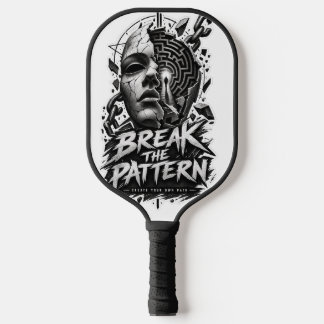 Break The Pattern Edgy Graphic Pickleball Paddle |