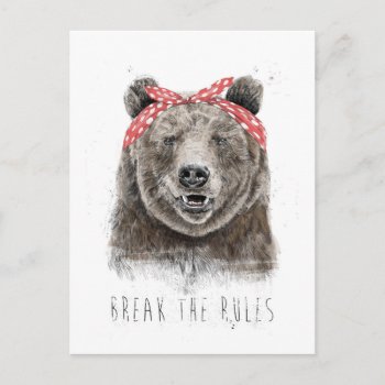 Break The Rules Ii Postcard by bsolti at Zazzle