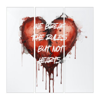 Break the rules triptych