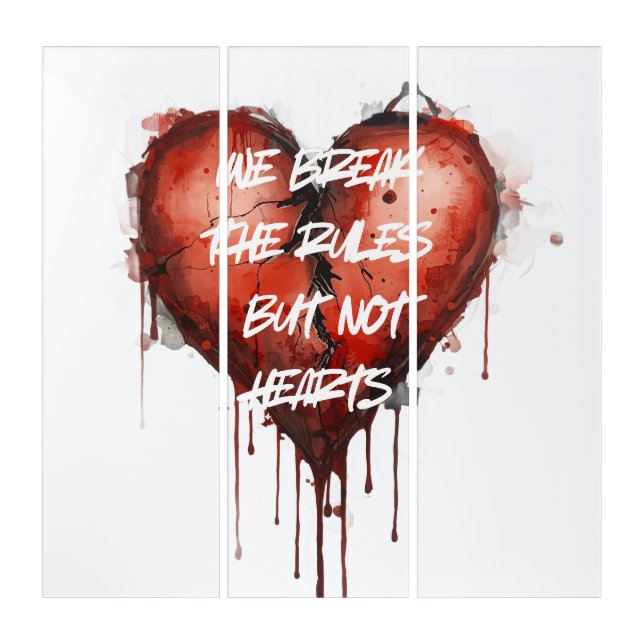 Break the rules triptych (Front)