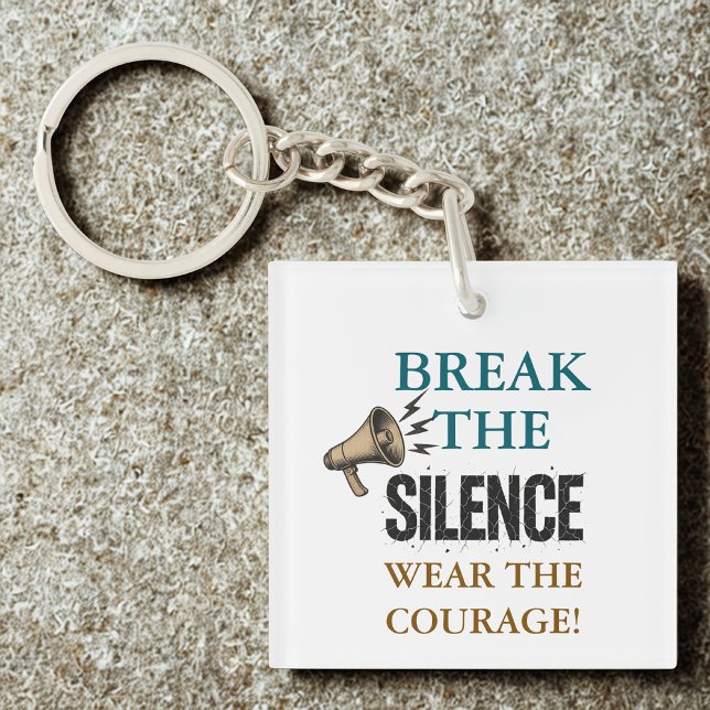 Break the Silence Courage Keychain (Creator Uploaded)