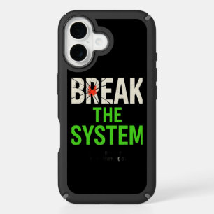 Break the System – Bold Motivational iPhone 16 Case