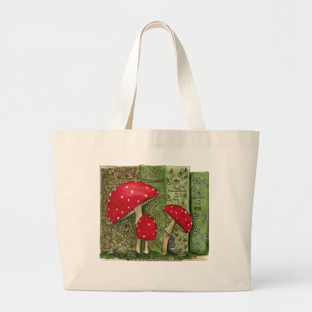 Break Time Large Tote Bag (Front)