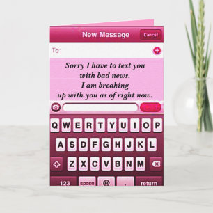 Break up text_ card