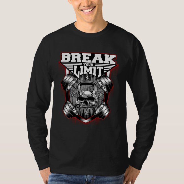 Break Your Limit Motivational Workout For Men and  T-Shirt (Front)