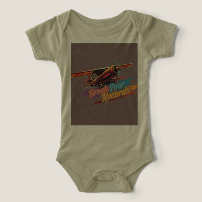 "Break Your Records" Infant T-shirt (Design Front)