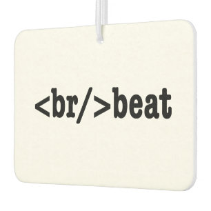 breakbeat HTML Code Air Freshener