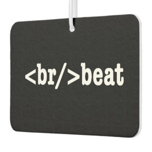 breakbeat HTML Code Car Air Freshener