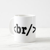 breakbeat HTML Code Coffee Mug (Front Left)