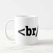 breakbeat HTML Code Coffee Mug (Left)