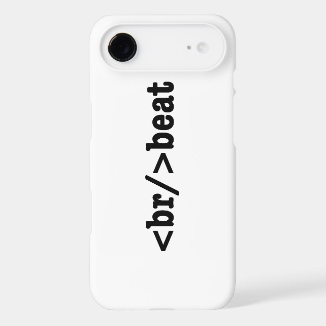 breakbeat HTML Code Iphone Case (Back)