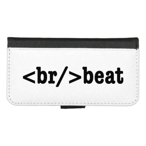 breakbeat HTML Code iPhone 87 Wallet Case