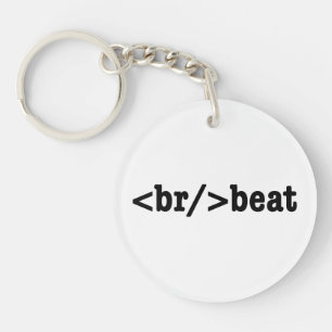 breakbeat HTML Code Keychain